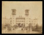 [1890s] The Alcazar Hotel from the fountain in front of the main entrance, looking South, ca. 1890s