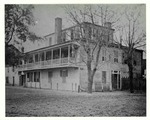 [pre-1886] A historic view of the home of Benjamin A. Putnam (torn down in 1886) as seen from St. George Street, looking Northeast