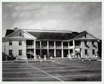 [1966] The St. Francis Barracks from the parking lot on the old parade ground, looking west, ca. 1966