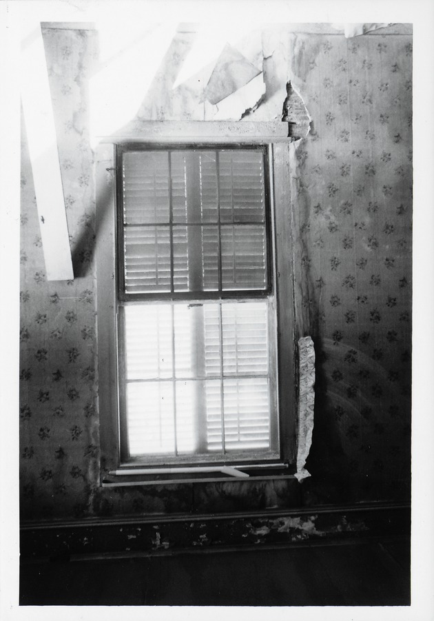 Photographs documenting the Arnau House prior to its demolition, ca. late-1960's - Interior window