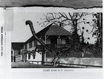 A photograph of a drawing titled "Oldest House in St. Augustine" as it appeated in 1890