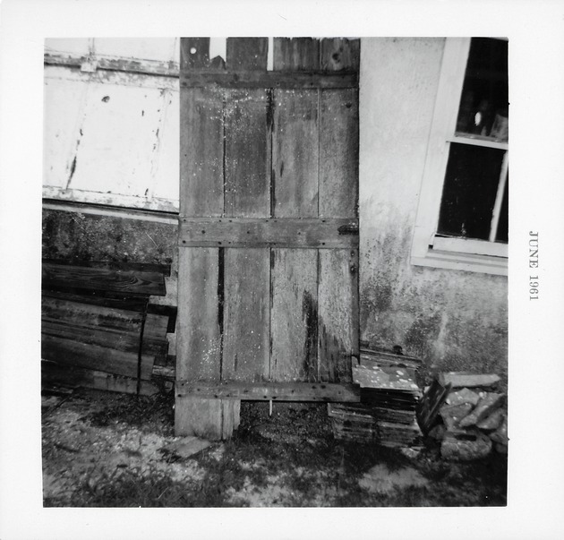 Old door from the Oldest House, 1961 - 