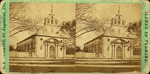 A stereoview of the Cathedral as seen from the Plaza de la Constitucion looking Northeast, ca. 1880