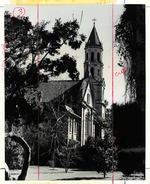 West side of the Cathedral Basilica from the side yard, ca. 1970