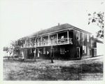 Provost Marshals Office (current location of the Wakeman House) seen from the intersection of King Street and Aviles (Hospital) Street, looking Southeast, 1864