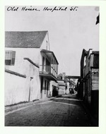 [1910] Looking down Aviles Street with the O'Reilly House House on the left, looking North, ca. 1910