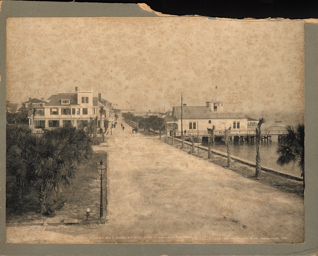 Bay Street from the Plaza de la Constitucion, with the yacht club on the right and "Blenmore" (home of C. F. Hamblen) on the right, looking North, 1904