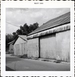 [1964] Garages at the back of the Parks Property, seen from Spanish Street, looking Northeast