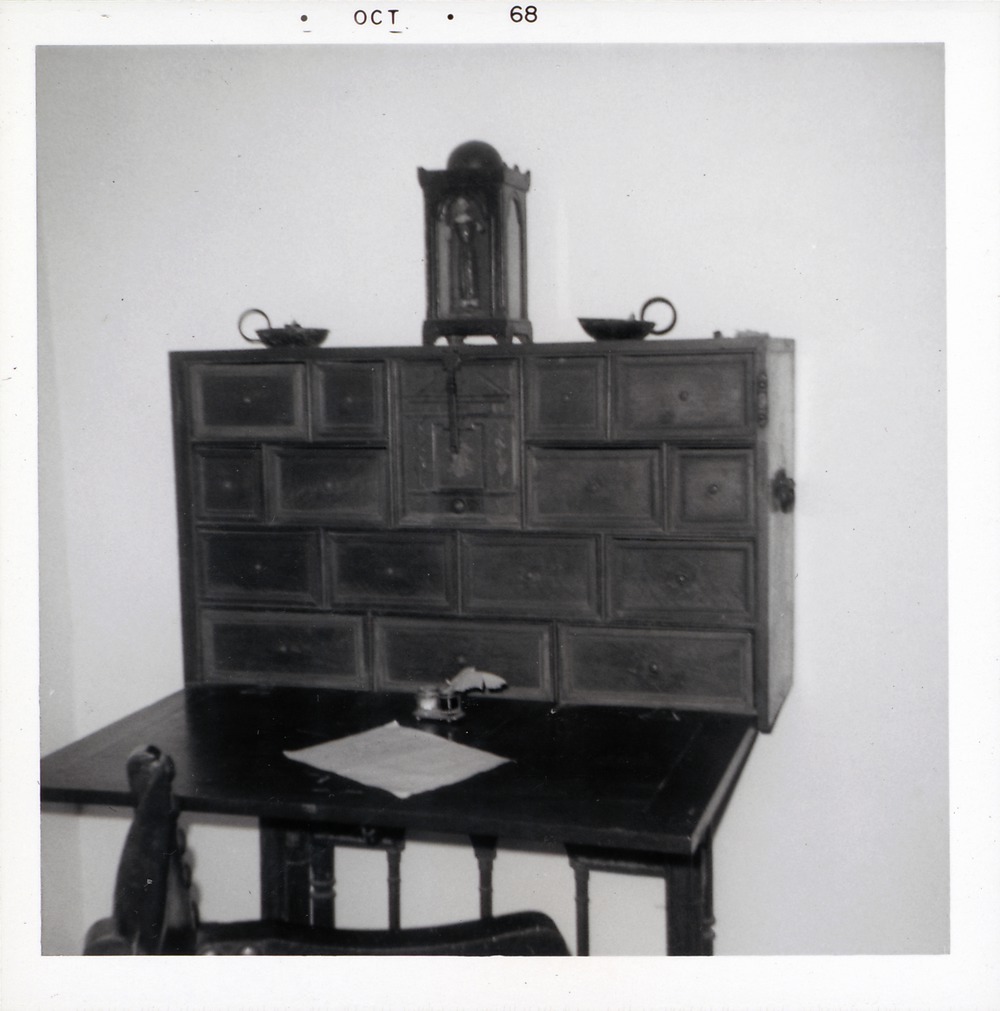Spanish Desk on display in Ribera House, 1968