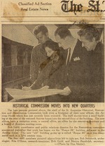 [1962] Historical Commission Moves Into New Quarters