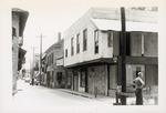 [1960] Arrivas House prior to restoration, taken from St. George Street, looking Southwest, view down western side of St. George Street]