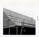 [1961] Southeast corner of the Arrivas House roofline after completion, facing Northwest; 1961