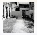 [1962] South patio of Arrivas House, looking East, February 1962