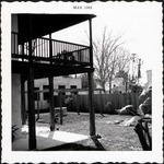 [1962] Northwest corner of Arrivas House and rear yard, looking Southwest, 1962