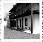 [1962] North porch and gateway of Arrivas House, looking East, 1962