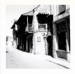De Mesa Sanchez House (Old Spanish Inn) from St. George Street, looking North