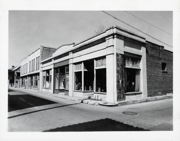 Paffe House on the corner of St. George Street and Cuna Street, prior to reconstruction of Oliveros House, looking Northeast