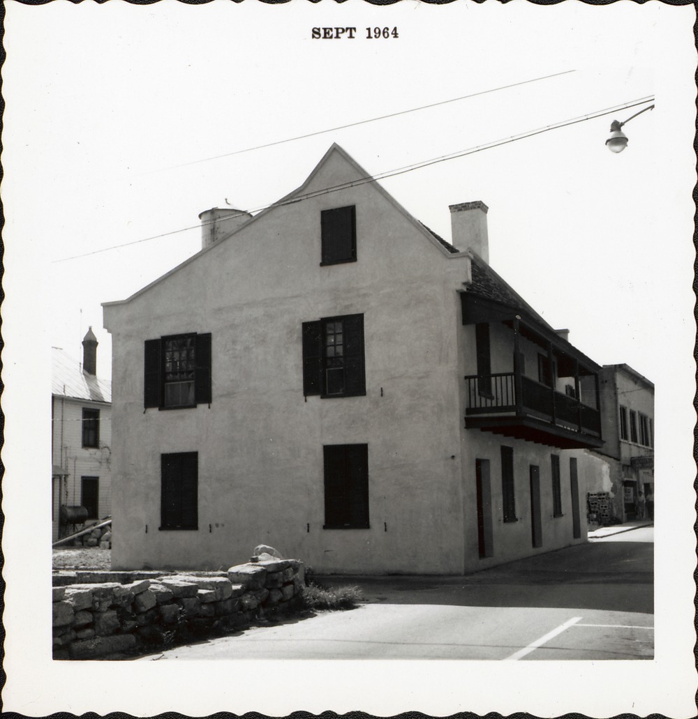 Benet House after restoration work is completed, looking South, 1964