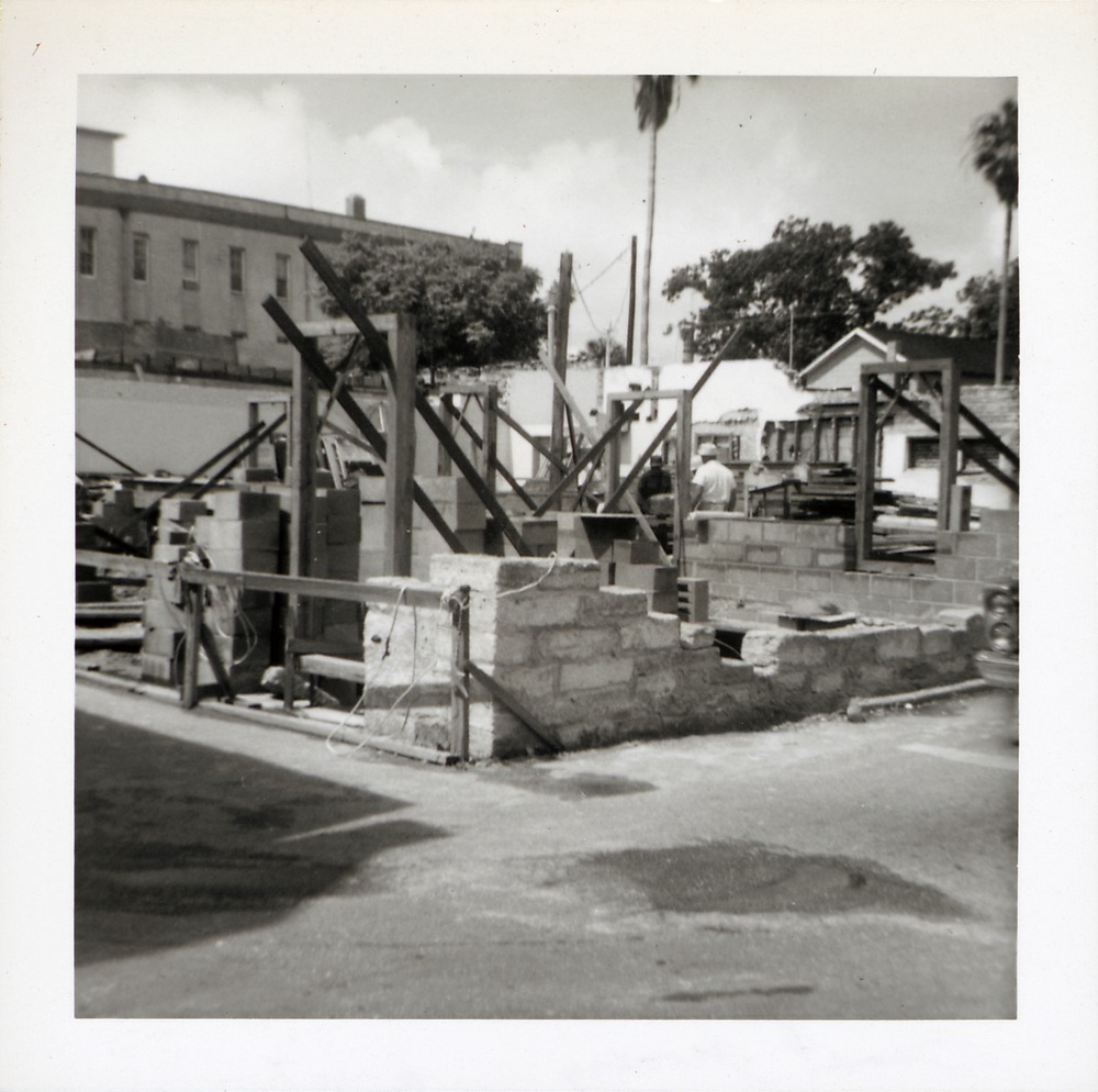 Views of the reconstruction of Benet Store, June 1967 - 
