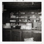The display of goods inside the Benet Grocery, 1968