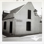 North elevation of Benet Store (Grocery) from the intersection of St. George Street and Cuna Street, looking Southwest, 1968
