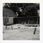 Clearing behind Benet Store for the reconstruction of a stable, 1967
