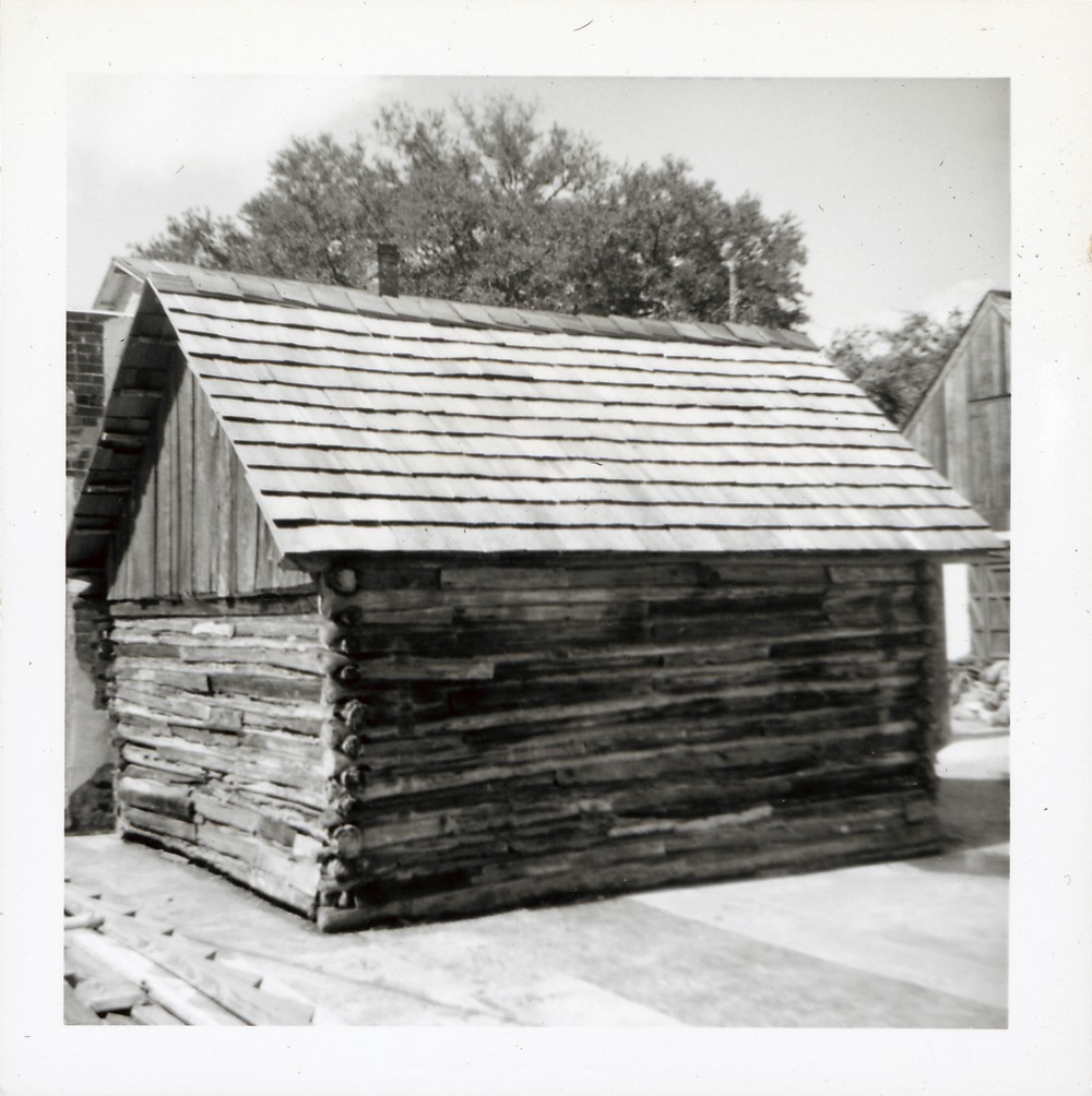 Stable structure behind Benet Grocery, looking Northwest, 1967