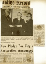 New Pledge For City's Restoration Announced