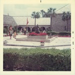 Views from inside the Hispanic Garden plaza, April 1969