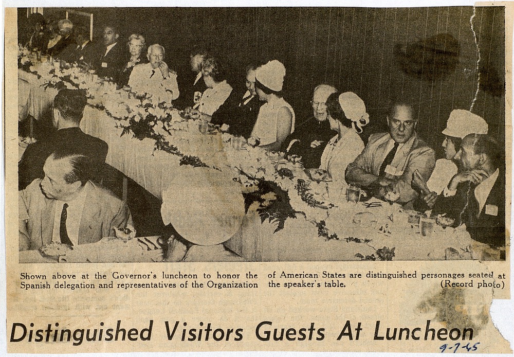 Distinguished Visitors Guests At Luncheon - 