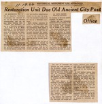 Restoration Unit Due Old Ancient City Post Office