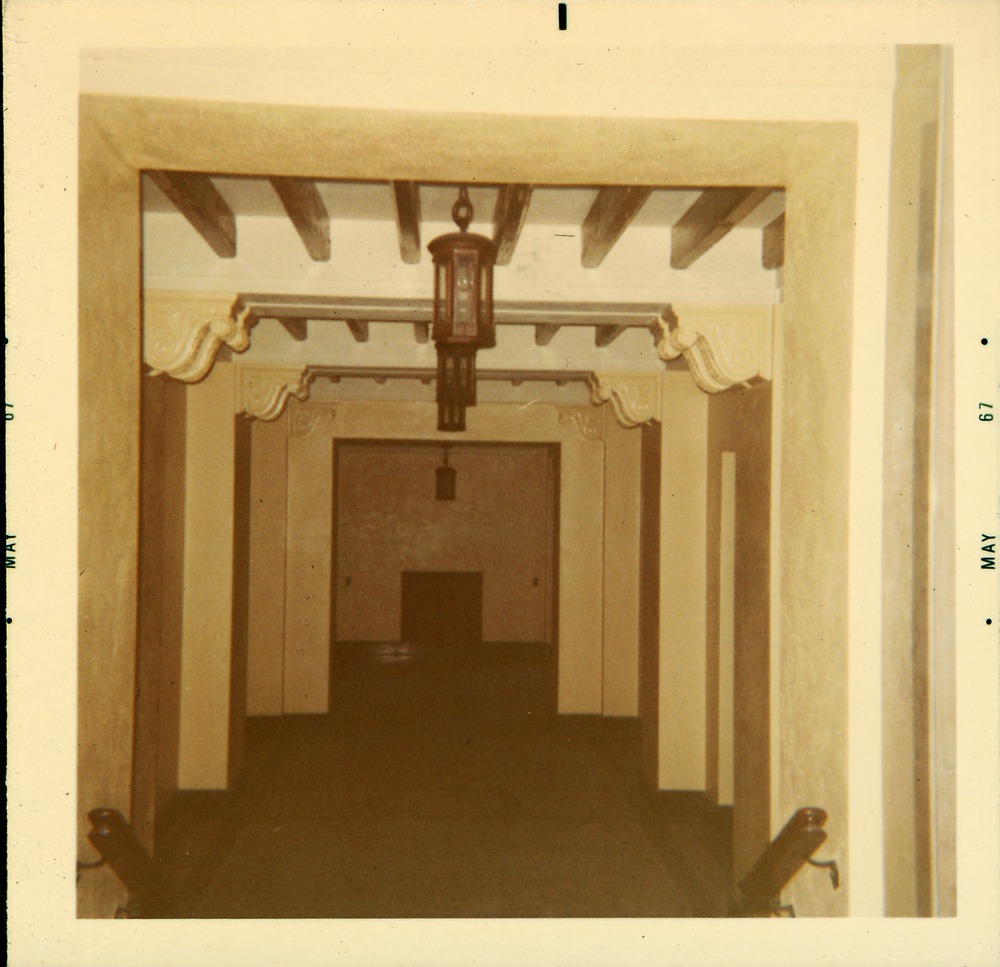 Looking into the Sala de Montiano from the lobby of Government House, 1967 - 