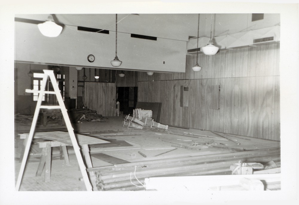 Government House interior, exhibition/convention space under constuction, 1967 - 