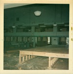 Stage under construction in the Government House convention space, 1967