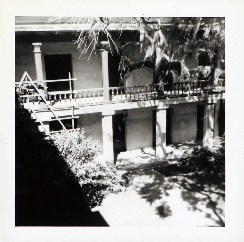 Southern balcony and courtyard of Government House, seen from the eastern balcony, looking North - 