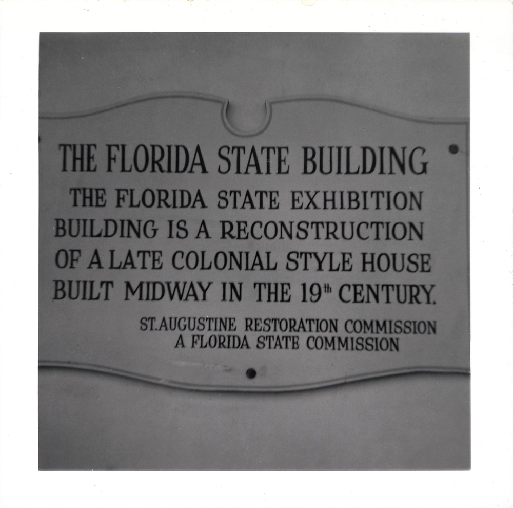 Sign for The Florida State Building (Wakeman House)