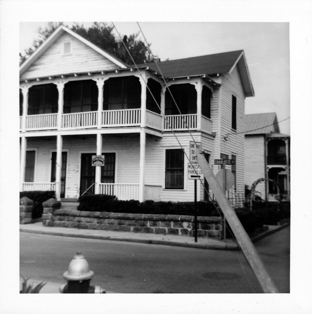 Judson Property on the corner of Charlotte Street and Cuna Street just prior to demolition, looking West, 1967