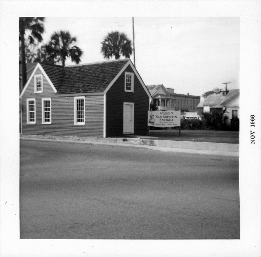 Sims House from the corner of Charlotte Street and South Castillo Drive, looking Southwest, 1966