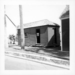[1967] Sims addition after being moved forward to Cuna Street next to the Sims House, looking Northwest