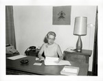 [1968] Marion Randolph working at her desk