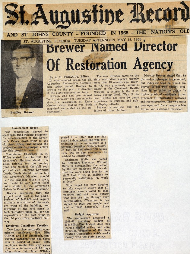 Brewer Named Director Of Restoration Agency